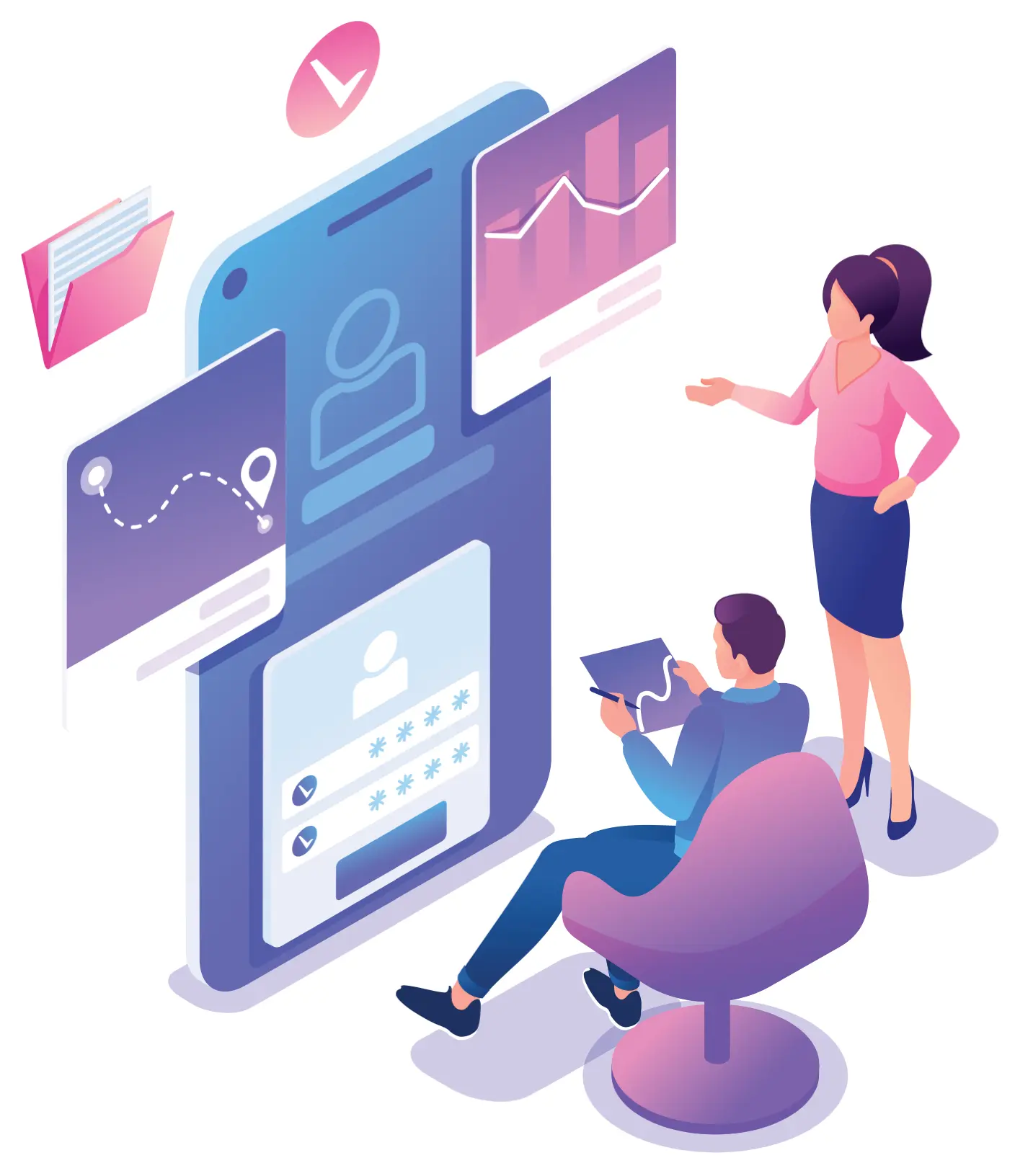 Screenshot of the user interface prototype